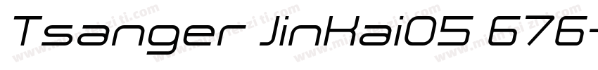 Tsanger JinKai05 676字体转换